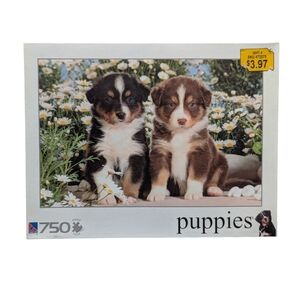 New Sealed Australian Shepherd Puppies Jigsaw Puzzle - 750 Pieces 2008